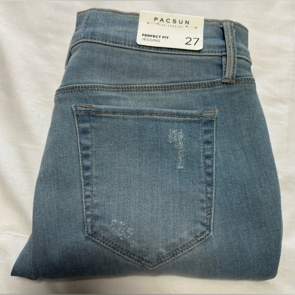 PacSun Light Blue Distressed Skinny Jeans Size 6 NWT - Picture 16 of 16